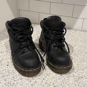 Dr. Martens Black Leather Lace-Up Boots
